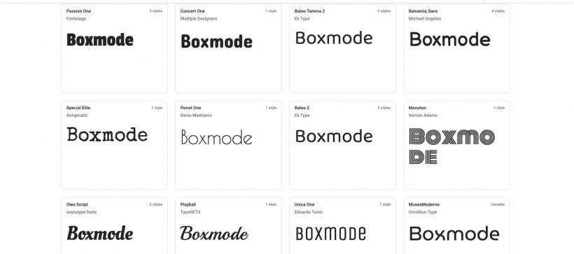 Decorative fonts for a website