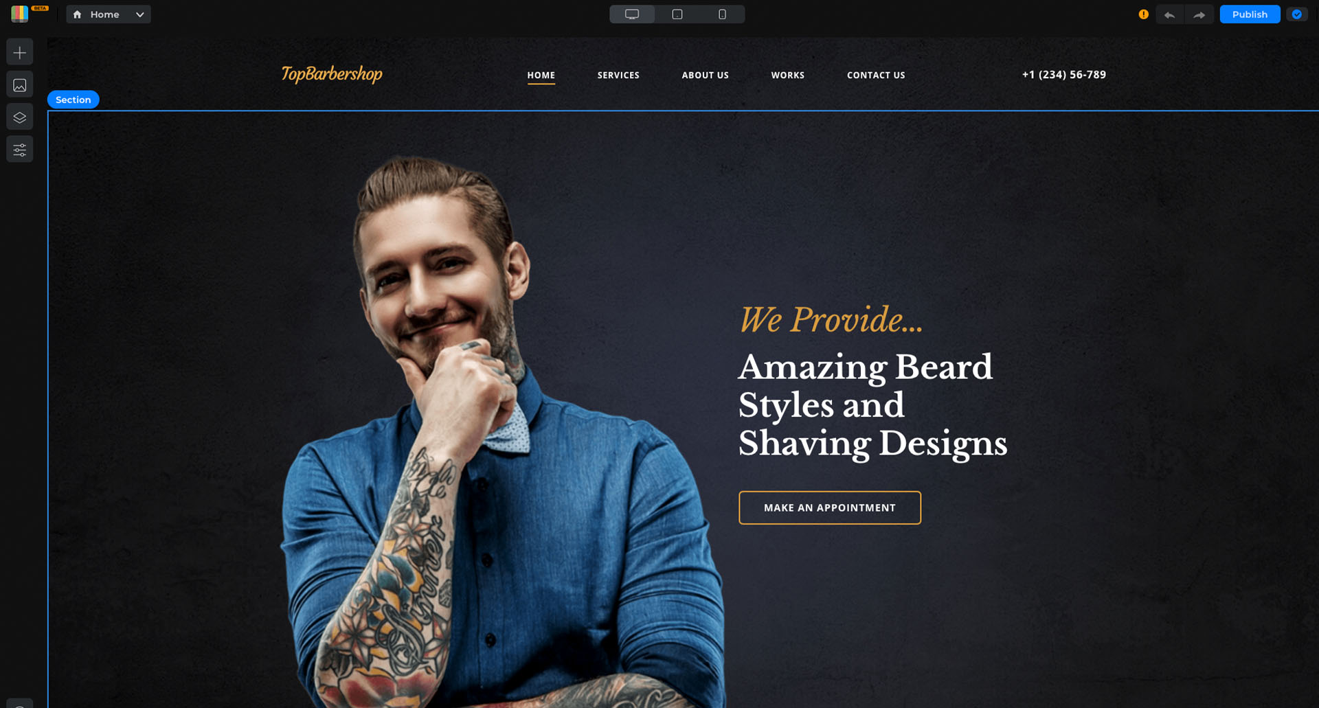 Barbershop template