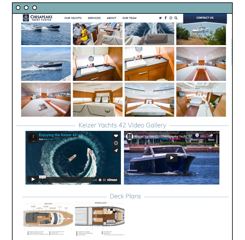 Chesapeake website products description