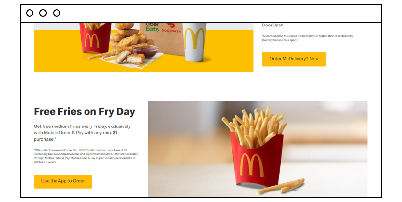 Mcdonald’s website