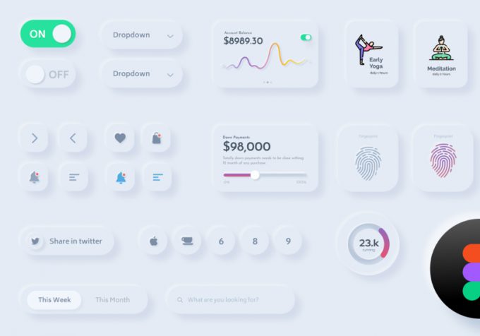 Neumorphic Design: new UI design trend