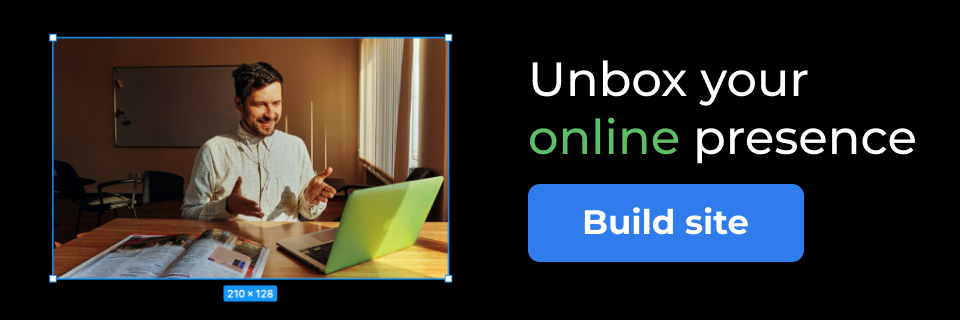 unbox your online presence, build site
