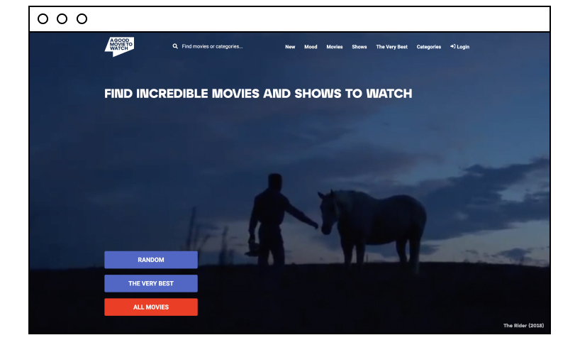 A Good Movie to Watch: great movie website