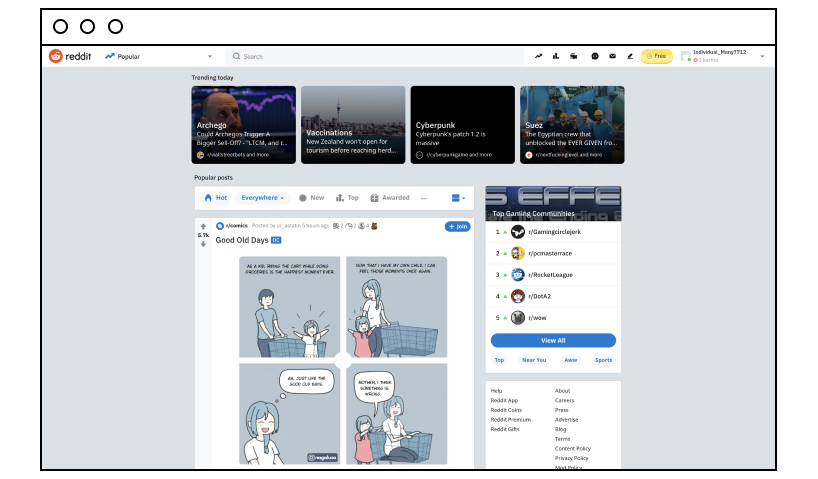 Reddit screenshot