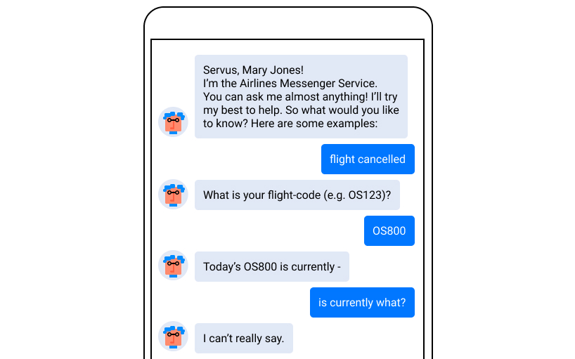 Vagueness: customer service chatbot fail