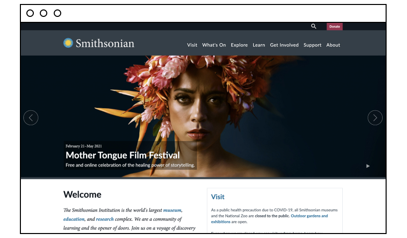 Smithsonian: time pass website