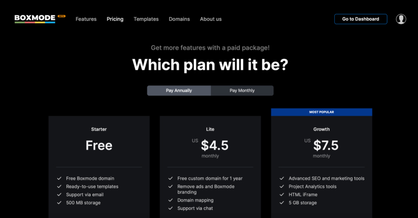 New Pricing Plans