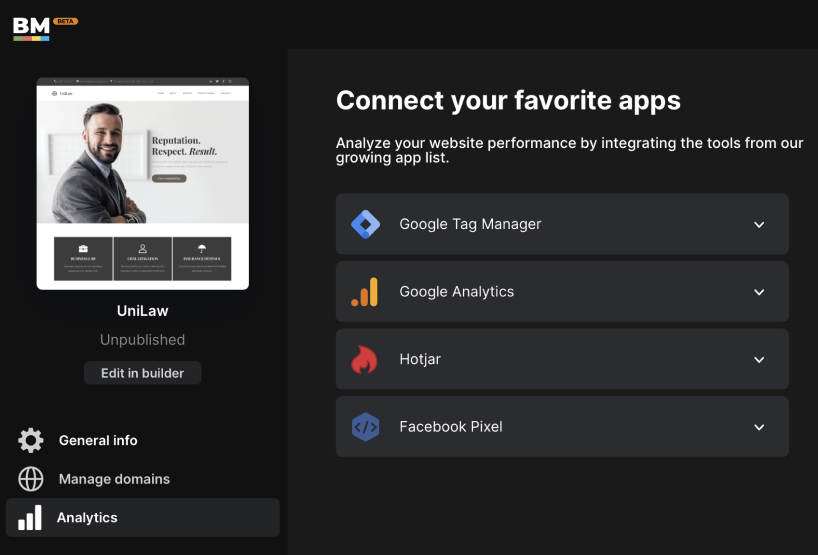 Boxmode`s analytics integration options