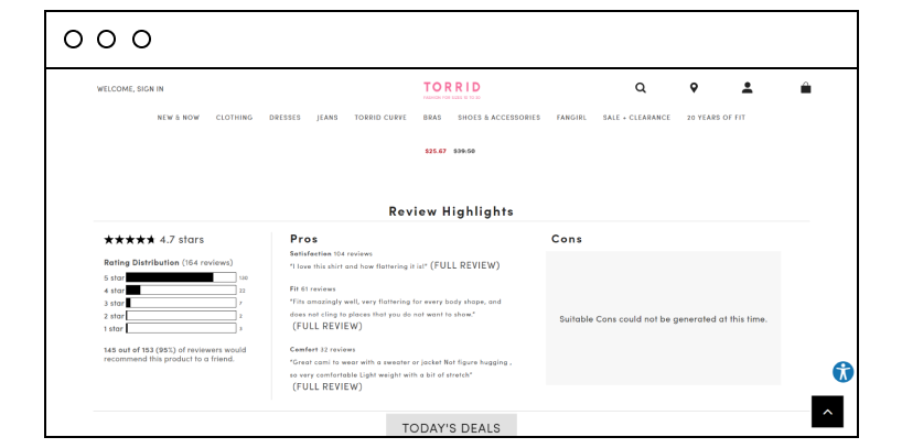 Torrid website